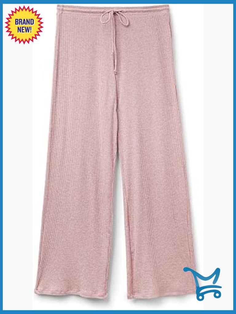 Chic Comfort Full Length Modal Palazzo Pants Drawstring Relaxed Fit